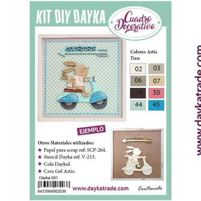 Dayka-581 DIY KIT DAYKA RABBITS ON MOTORCYCLE