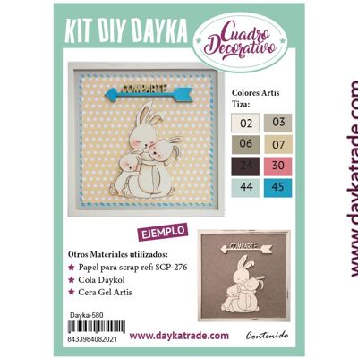 Dayka-580 KIT DE BRICOLAGE POUR LA FAMILLE DE LAPIN DAYKA