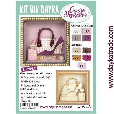 Dayka-594 DAYKA DIY KIT BILDTASCHE SCHUHE