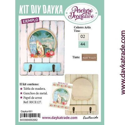 Dayka-661 KIT DIY DAYKA TABLA PERCHERO SURF