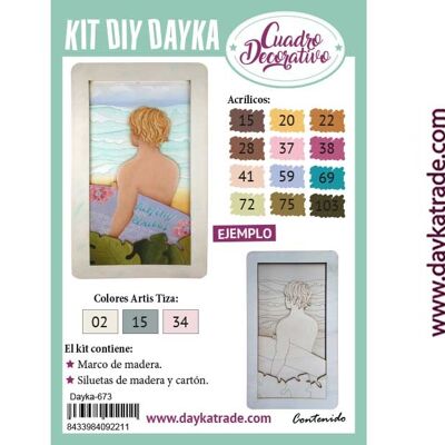 Dayka-673 DAYKA KIT DE BRICOLAGE CADRE BOY BEACH