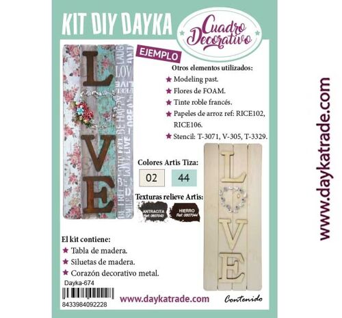 Dayka-674 KIT DIY DAYKA TABLA LOVE