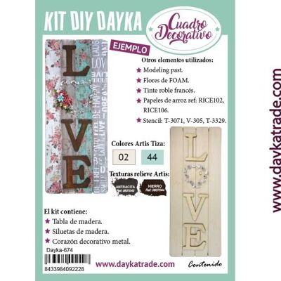 Dayka-674 KIT DIY DAYKA TABLA LOVE
