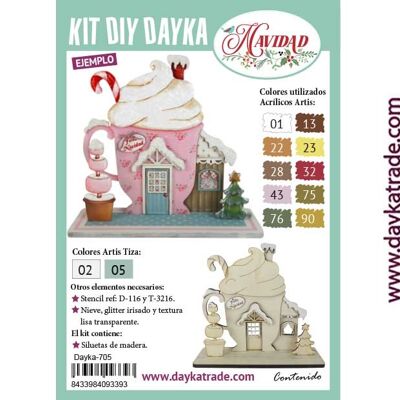 Dayka-705 CHRISTMAS HOUSE MUG