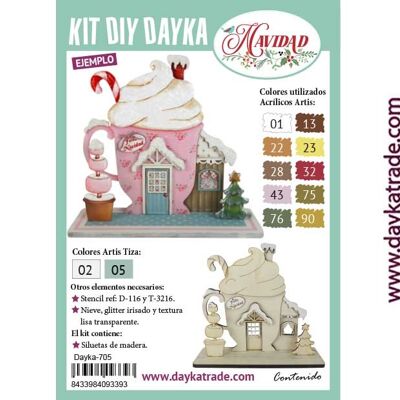 Dayka-705 TAZA NAVIDEÑA CASITA