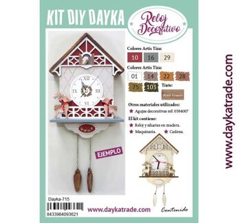 Dayka-715 DAYKA KIT DE BRICOLAGE COUCOU DE NOËL