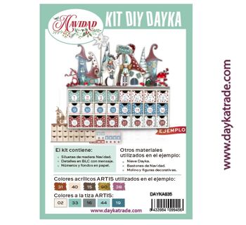 Dayka-835 DAYKA DIY KIT CALENDRIER DE L'AVENT AVEC GNOMES 1