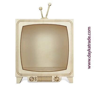 Dayka-971G TÉLÉVISION EN BOIS ANTIQUE