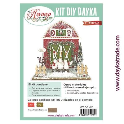 Dayka-987 CHRISTMAS FARM WITH GOOSES