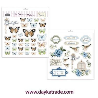 DCUTS-008 CUT OUT DIE CUTS NATURE IN BLUE COLLECTION