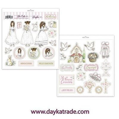 DCUTS-011 CUT-OUTS DIE CUTS COMMUNION GIRL BLESSINGS COLLECTION