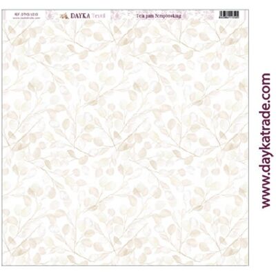 DTXS-1010 - Tela para Scrapbooking - fondo Hojas