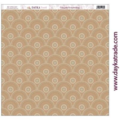 DTXS-1017 - Tessuto per scrapbooking - Sfondo di cerchi