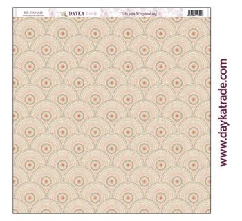 DTXS-1018 - Tissu Scrapbooking - Fond Cercles