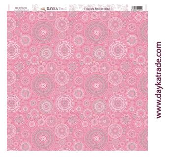 DTXS-911 - Tissu scrapbooking Cercles mandalas