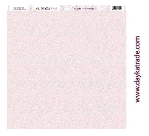 DTXS-915 - Tela para Scrapbooking - Corazones rosas