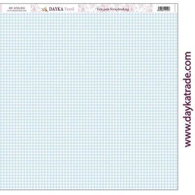 DTXS-933 - Scrapbooking Fabric - Vichy blue