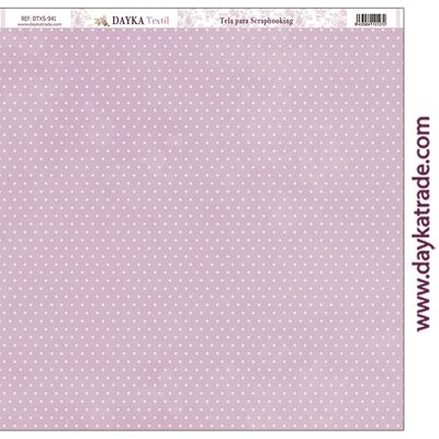 DTXS-941 - Tela para Scrapbooking - Lunares fondo rosa vintage