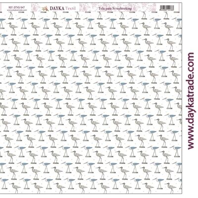 DTXS-947 - Scrapbooking Fabric - Seagulls