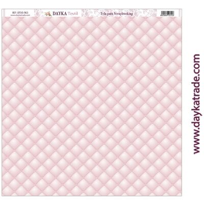 DTXS-962 - Tessuto per scrapbooking - Capitoné rosa