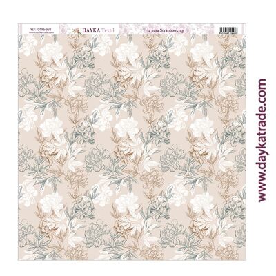 DTXS-968 - Scrapbooking fabric - Floral