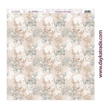 DTXS-968 - Tissu de scrapbooking - Floral