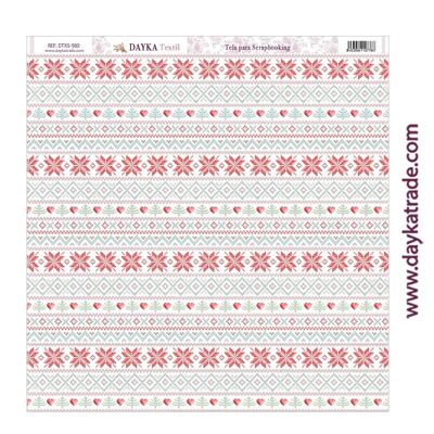 DTXS-980 - Tela para Scrapbooking - Estampado jersey Navidad