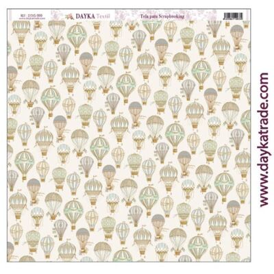 DTXS-999 - Scrapbooking fabric - balloons background
