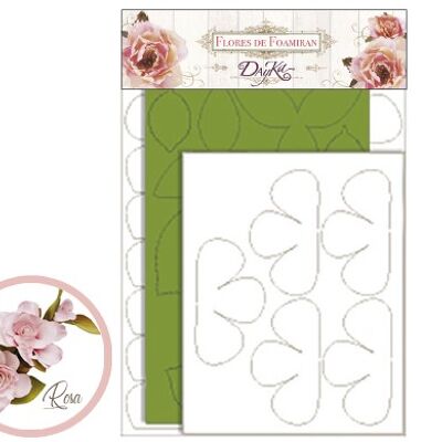 FOAM-1G FLEURS FOAMIRAN ROSE BLANCHE