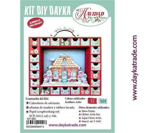 KIT-005 KIT DIY DAYKA CALENDARIO DE ADVIENTO