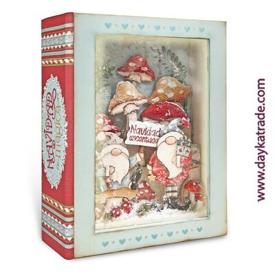 KIT-031 BOOK BOX KIT WITH GNOME SCENE IN VOLUME