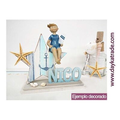 KIT-039 - DAYKA DIY KIT "STAR WITH SURFER BOY AND PERSONALIZED STAND"