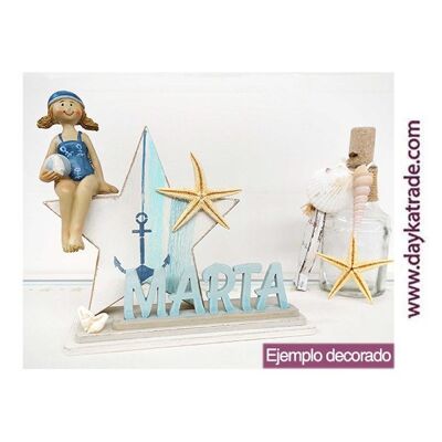 KIT-040 - DAYKA DIY KIT "STAR WITH SURFING GIRL AND PERSONALIZED STAND"