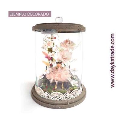 KIT-062 GLASS VASE WITH FAIRY AND GARDEN