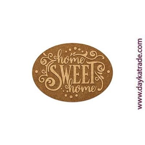 PDM-0003 PLACA HOME SWEET HOME OVALADA