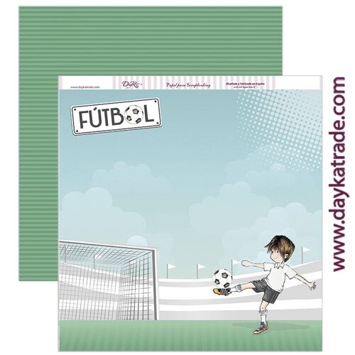 SCP-213 Papel scrapbooking "Fútbol"