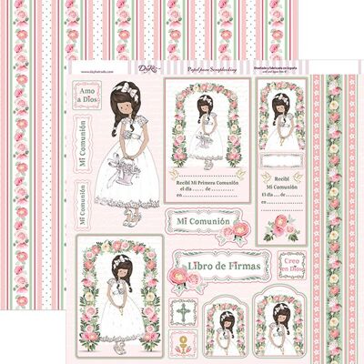 SCP-236 Papier brouillon "Communion fille 2018" Tresses de fille