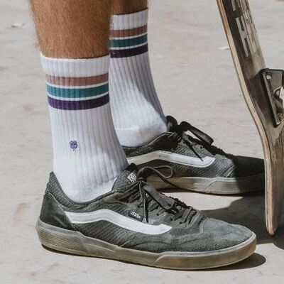 Old School Ocean Drive Tennis Socks