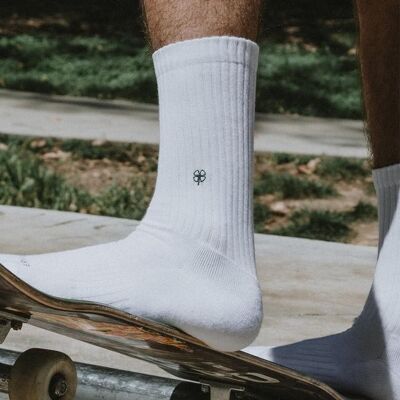 Chaussettes de tennis blanches