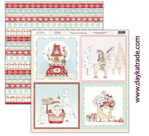 SCP-409 Papel scrap Navidad - colección "Contigo al Polo Norte"