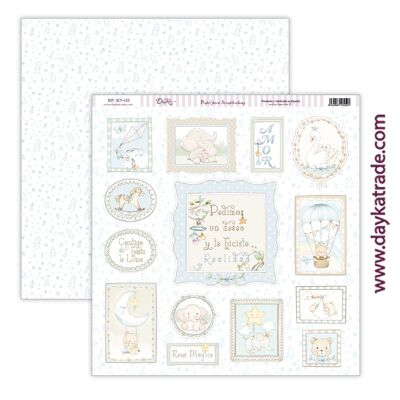 SCP-453 Baby boy scrap paper - "A star is born" collection