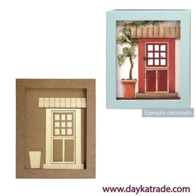 Dayka-1089 STRAIGHT DOOR AND SHOWCASE