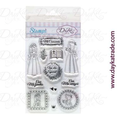 STAMP03 TAMPONS MA COMMUNION FILLE