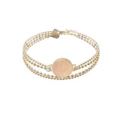 JanMa double bracelet - Rose Quartz
