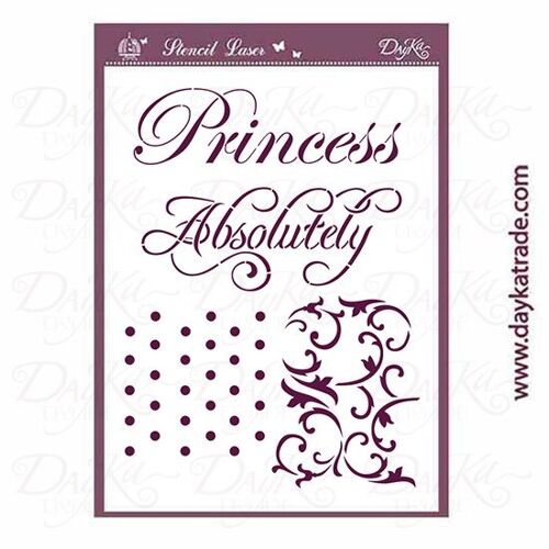 T-3309 Stencil A4- Princess Absolutely