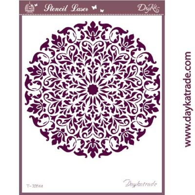 T-33144 STENCIL A3 MANDALA DAYKA