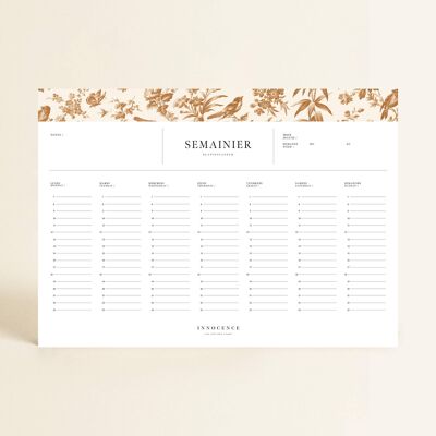 Stationery - Paradis Doré Weekly Planner