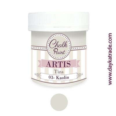 TIZA03 KAOLIN PINTURA TIZA CHALK PAINT ARTIS 250 ml