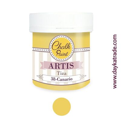 TIZA38  CANARIO PINTURA TIZA CHALK PAINT ARTIS 250 ml