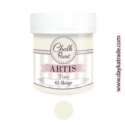 TIZA42 BEIGE PINTURA TIZA CHALK PAINT ARTIS 250 ml